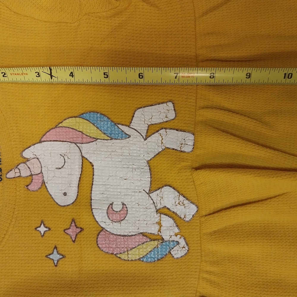 Old Navy Yellow Unicorn Kids Dress